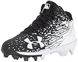 Under Armour Boys ' leadoff Mid RM JR。Baseball Cleats カラー: ブラック