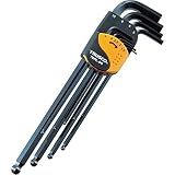 TRUSCO(トラスコ) ボールポイント六角棒レンチセット ロングタイプ 9本組 TBRL-9S
