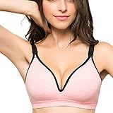 Aivtalkレディースノンワイヤー授乳ブラマタニティ授乳スポーツヨガブラ US サイズ: XL カラー: レッド