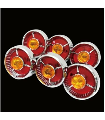 Amazon | 【WNJAPAN】星型紅白3連トラックテールランプ 左右セット 小