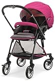 ピジョン ランフィ Runfee オート4輪機能 ハイシート両対面式ベビーカー フクシアピンク