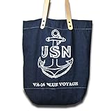 大きめサイズ 本革使いヴィンテージプリントトートDU