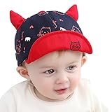 【SEBLES】ベビー 赤ちゃん 男の子 女の子 キャップ 猫 キャット ねこ カジュアル 耳付き カラフル 可愛い コットン 綿 UV 紫外線 6-12ヶ月(Aタイプ)