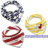 ベビー 三角 バンダナ スタイ よだれかけ 綿100％ (3枚組セット) 05