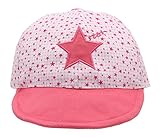 (コ-ランド) Co-land キッズ 帽子 野球帽 ベースボールキャップ 子供ハット ベビー 赤ちゃんキャップ 星柄プリント 女の子 男の子 男女児 お出かけ UVカット ピンク