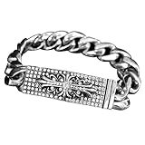 CHROME HEARTS フローラルクロスID ブレスレット フルダイヤパヴェ 正規品