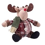 クリスマスかわいいサンタスノーマン鹿の形をしたぬいぐるみぬいぐるみ人形、クリスマスデコレーションノーム飾り屋内装飾スノーマンぬいぐるみ、クリスマスパーティーデコレーションのギフト