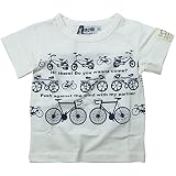 《春夏対応》 SUCRE(シュクル) 天竺サイクルPt半袖Tシャツ 100cm /オフ NO.F-473195