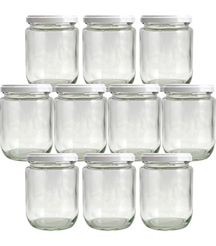 Amazon | ジャム瓶 J200ST 187ml -10本セット- (（ふた）白63RTS-D