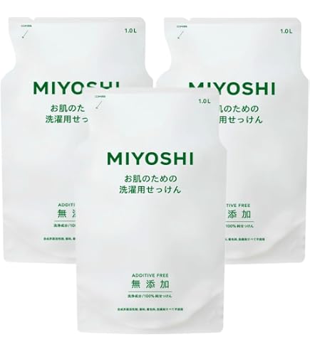 Amazon | 【単品】MIYOSHI 業務用 お肌のための 洗濯用せっけん 4L