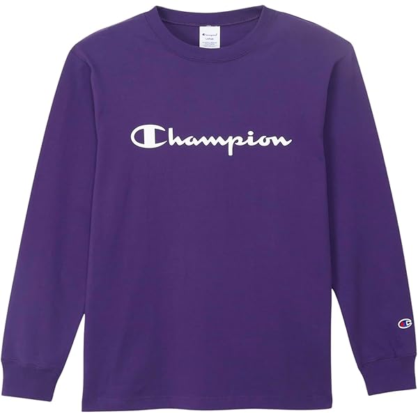 Amazon | [チャンピオン] ロングTシャツ 長袖 丸首 綿100