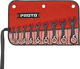 Stanley Proto Industrial JSCVS-9S Extra Short Black 9 Piece Reverse Ratchet Wrench Set [並行輸入品]