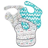 バンキンス Bumkins お食事エプロン 3枚セット スーパービブ 6～24ヶ月頃 よだれかけ スタイ 防水 洗濯可 Eセット（S3-N15） Bibs Waterproof Accessories