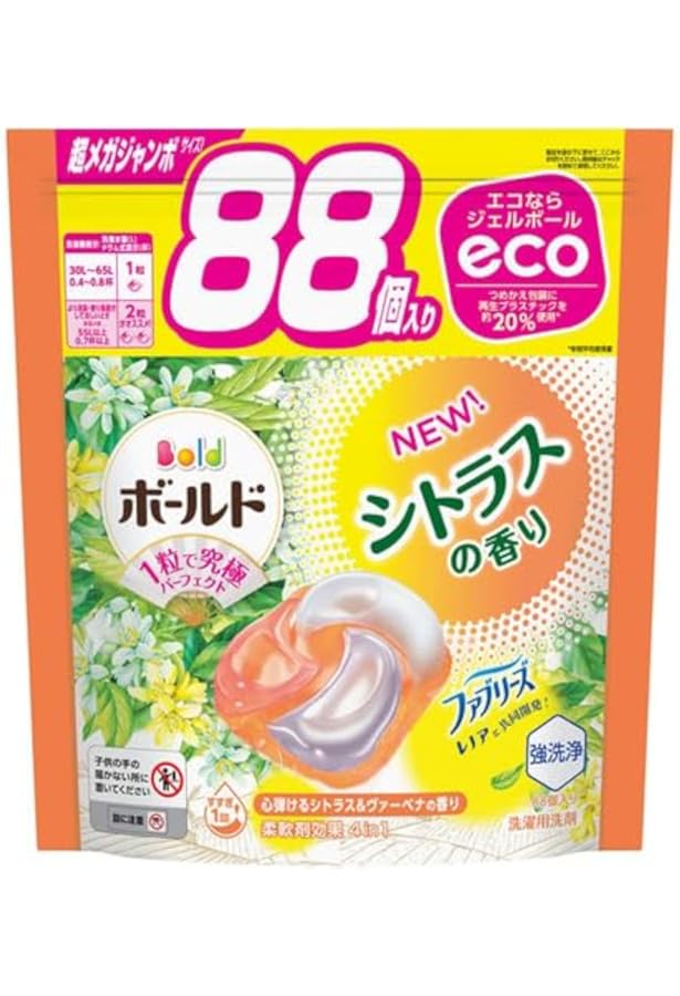 Amazon | P&G ボールド ジェルボール4D シトラス 詰替 超メガジャンボ