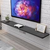 BRCYKRWY テレビキャビネット壁掛けテレビキャビネット、スレートテレビボードフロート、テレビフローティングシェルフ、木製浮動式エンターテインメントセンター、狭いスペース用壁掛けテレビスタンド, リビングルーム, ベッドルーム用