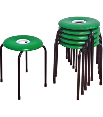 Amazon.co.jp: 日本製 パイプ椅子 ドーナツ スタッキングチェア 座面高