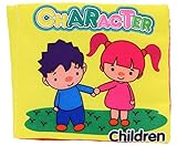 C-Princess ベビー 赤ちゃん 布の絵本 ブック おもちゃ 知育玩具 鮮やか さわって発見 認識能力アップ 英語勉強 遊んで学ぼう (2キャラクター)