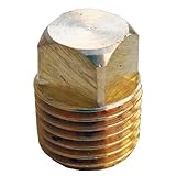 LASCO 17-9175 1/4-Inch Pipe Thread Brass Square Head Plug by LASCO