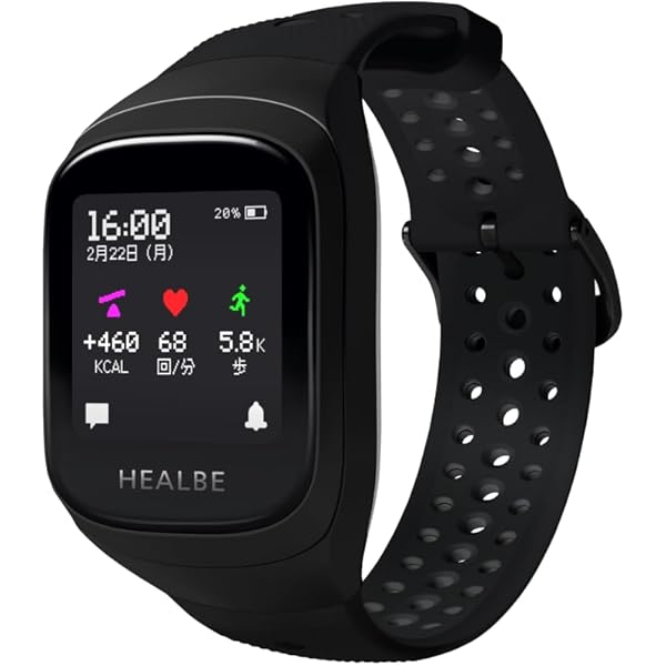 【新品未開封】 HEALBE GoBe3 スマートウォッチ Amazon.co.jp: ・ GOBE3 BLACK/GRAY F : 家電＆カメラ
