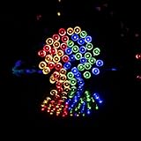 200LED 屋外20メートル透明ワイヤ電池イルミネーションライト(2つのモード、カラー光)