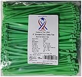 USA Strong Cable Ties. 8" Nylon Zip Cable Ties PLIABLE 50 LB Tensile Strength. Best for Indoor use. 