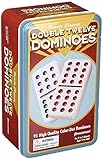 Pressman Double 12 Color Dot Dominos In A Tin [並行輸入品]