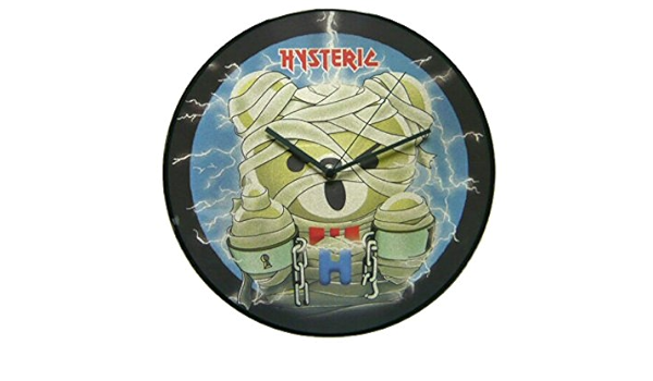 Amazon Co Jp ヒステリックグラマー Hysteric Glamour ノベルティー Vinyl Clock 壁掛け時計 レコード盤 ベアメイデン柄 Hys Girl 服 ファッション小物