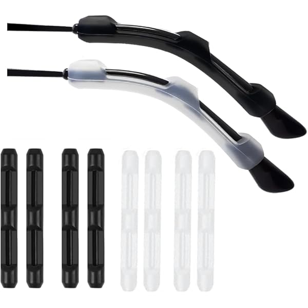 Amazon.co.jp: メガネ先端のヒント 拡張可能 シリコーン製 メガネ