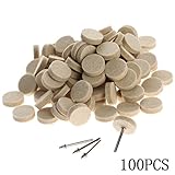 100個入りセット 研磨バフ ウールホイール 羊毛フェルト 研磨ホイール