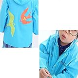 SF キッズ＆子供用　男女用　防水レインコート レインウェア レインポンチョ　カッパ　雨具　新学期用 子どもレインコート　レイングッズ (XXL, ブルー)