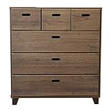 大川家具 nakakei チェスト クレスト 75cm幅4段 ブラウン 246511