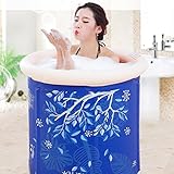 Meters インフレータブル大人のバスタブ絶縁ベビー水泳バケット折りたたみ可能な青 ( サイズ さいず : S 65*70 cm )