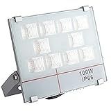 SAILUN LED 作業用 投光器 防水 作業灯 100ｗ 昼光色 広角 プラグ付 サッカー場 野球場 用 1年間品質保証