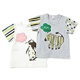 La Chiave 半袖Ｔシャツ(80～130cm)キムラタンの子供服 オフホワイト 95 (53616x53816-152)