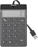 ワイヤレスBluetooth4 0テンキー 有線 電卓機能付きの充電式19キーサイレントキーパッド スマートフォン システムコンピューター タブレット ラップトップに適しています