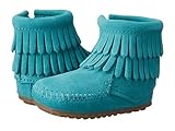 (ミネトンカ) MINNETONKA ベビーブーツ・靴 Double Fringe Bootie (Infant/Toddler) Turquoise 5 Toddler 13cm M [並行輸入品]