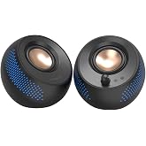 Creative Pebble X USB DAC/Blutooth/AUX-in対応 2ch PC スピーカー | 大型RGB ライティング 2.75インチドライバー USB PDポート搭載 30W RMS/ピーク出力60W SP-PBLX-BK