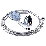 Kicode 5設定 多機能浴室ハンドヘルド シャワーヘッドセットクローム + 114cm / 44 "ホース