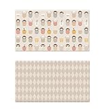 The Prime Little Monkey Playmat Double Sided Design ベビージム プレイマット 両面デザイン 1.5の厚さ [海外並行輸入品] (L (250*140