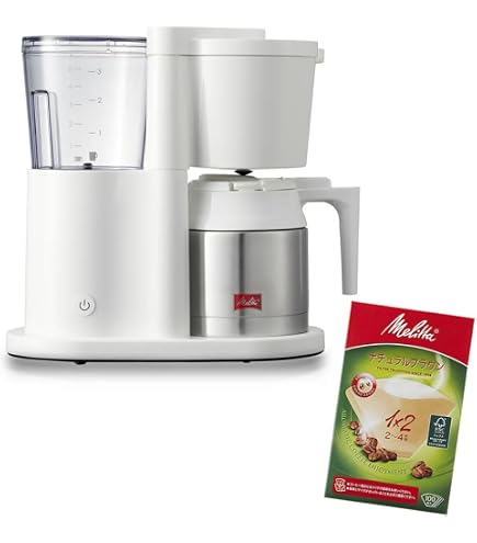 Amazon | メリタ コーヒーメーカー ノアプラス SKT55-3-W ホワイト