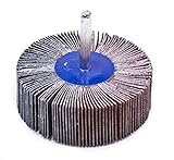 Forney 71687 Mounted Flap Wheel with 1/4" Shank, 3" by 1", 120-Grit [並行輸入品]