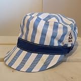 hua kupu(フアクプ) STRIPE CAP キャップ (48-50) F：48〜50cm,ブルーストライプ