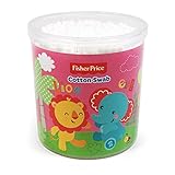 Fisher Price(フィッシャープライス) 抗菌綿棒 200本入 (ピンク) [並行輸入品]