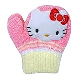 サンリオ ベビーサイズ ミトン手袋 笛つき ニット手袋 防寒 雪用手袋 雪遊び 冬物 スキーfo-ngr2 キティ（ピンク）