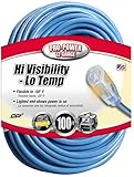 Coleman Cable 02569 12/3 100-Foot Hi-Visibility/Low-Temperature Outdoor Extension Cord [並行輸入品]