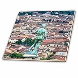 Danita Delimont – イタリア – Statue of David overlookingフィレンツェ、イタリア – タイル 4-Inch-Ceramic ct_227720_1