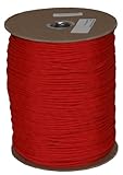T.W. Evans Cordage 6510R Paracord 1000 ft. Spool in Red