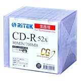「VGP2021」金賞・企画賞 データ用 CD-R CDR-D80CG20SC 700MB 52倍速 Ritek Professional with "CG" Thechnology (Ritek Pro"CG") 5mmスリムケース入り20枚パック
