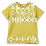 ブランシェス（branshes） オルテガプリント半袖Tシャツ【カラシ/（05）110cm】
