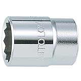 水戸工機 スペアソケット 12角 ミトロイ(MITOLOY) 4M-23 二面幅:23×全長:38mm スタンダードタイプ 1個 1セット